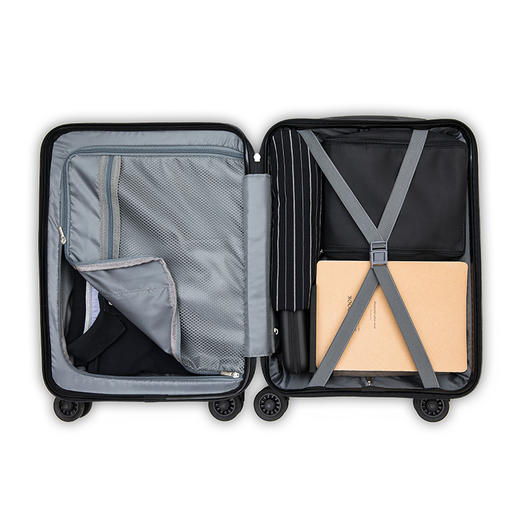 拉丝纹理登机箱(黑色) 商品图2