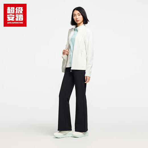 超级安踏加绒微喇运动裤女裤秋冬防泼水修身休闲长裤子女162547502U 商品图0