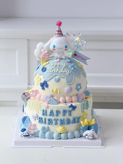 【周年庆精选】大耳朵玉桂狗A款双层蛋糕 商品图0