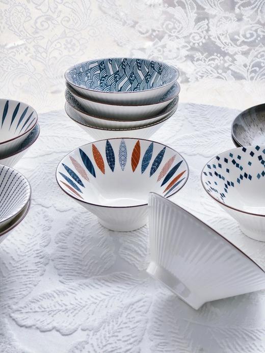 【限时秒杀】29.9元6个❗❗餐桌上的东方美学【Trees&wind日式风7英寸斗笠碗】 把古典美学融入现代餐桌，让每一顿饭变得仪式感满满✅产自"江北瓷都"临沂的上等高岭土瓷器 商品图5