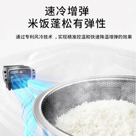 九阳IH全域蜂窝钛钢0涂层电饭煲有钛316Ti钢胆2.0L升低糖饭电饭锅 商品图8