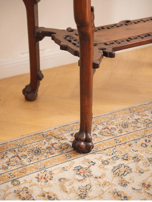 【已售】独角鹿西洋古董1900年代法国出品维多东方风格螺钿镶嵌实木桌几 商品图5