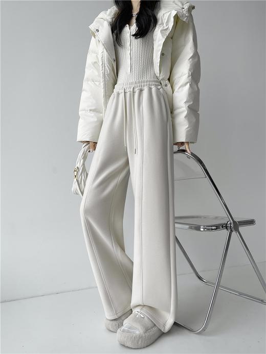 加绒蚕丝羊毛莱赛尔糯米裤 商品图2