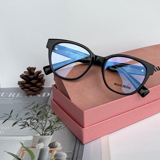 MIU 家原创设计 黑框猫眼 光学眼镜 商品图11