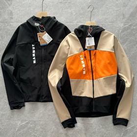 男士防风防泼水抓绒保暖软壳夹克上衣