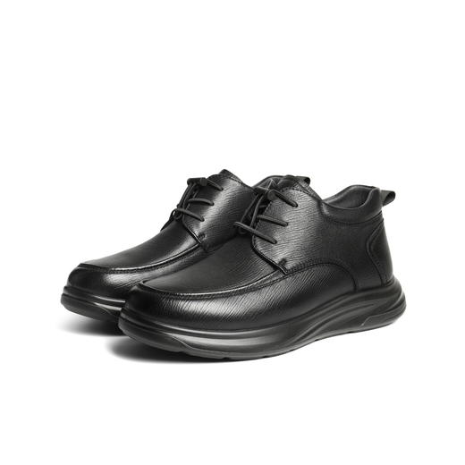 BF楼百丽25冬男鞋高帮休闲皮鞋短靴加绒男靴冬新商场同款商务8XG11DD5 商品图0