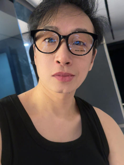 MIU 家原创设计 黑框猫眼 光学眼镜 商品图6