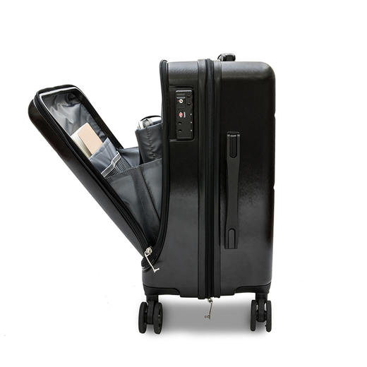 拉丝纹理登机箱(黑色) 商品图1