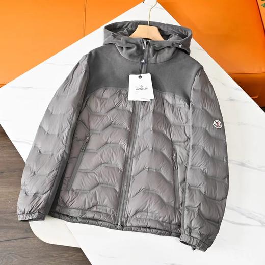 D112006冬季新款摇粒绒拼接轻薄连帽羽绒服男女同款 商品图4