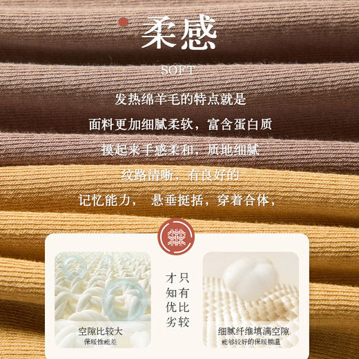 保暖内衣女收腰提臀大圆领秋衣秋裤套装绵羊毛发热内穿修身美体衣 商品图2