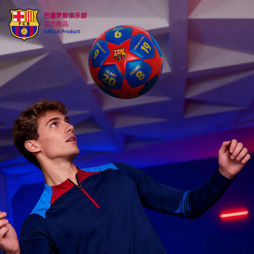 【官方正版】巴塞罗那俱乐部｜巴萨红蓝印签足球5号球运动训练周边 商品图4