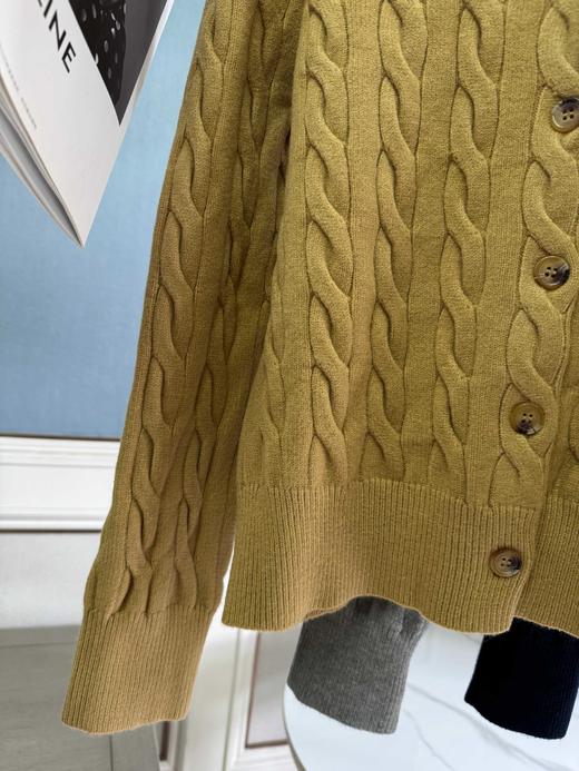 点此购买 拉夫秋冬季女士战马刺绣麻花针织毛衣开衫 mp 336075 商品图13