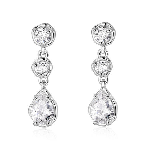 卡蒂罗KADER 星光水滴耳钉 满镶闪钻水滴氛围感造型设计耳饰 可爱甜美优雅气质配饰闪耀 晶莹灵动简约大方 商品图1