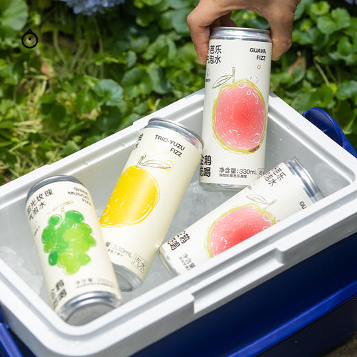 企鹅吃喝|三重柚/阳光玫瑰/粉芭乐气泡水 果味气泡水 添加天然果汁 0香精0色素 商品图0