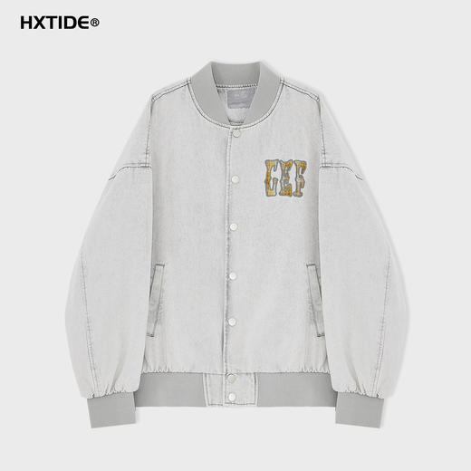 【断码清仓】HX 春秋季水洗牛仔衬衫式茄克衫外套C105530027101 商品图0