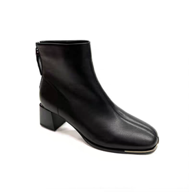 【云粉节】BF楼千百度真皮时装靴女新款高跟粗跟A25529804吊牌价1499活动价1019