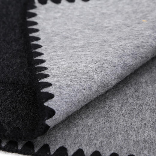 QH935斯尔丽25秋冬新款含羊绒围巾款手工包针绣时尚小个子双面呢大衣 商品图11