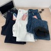 D112016巨显瘦四面弹高腰加绒牛仔裤女秋冬裤子宽松直筒阔腿裤 商品缩略图10