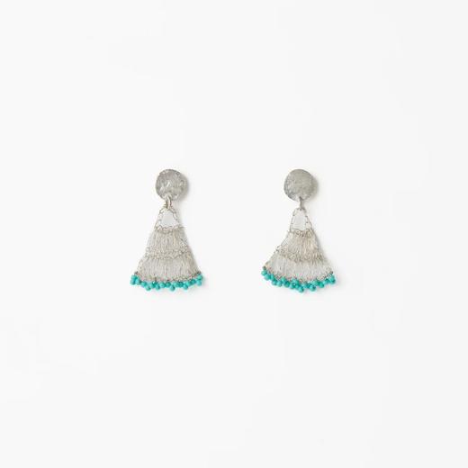 心艺手作：绿松石扇形耳环/项链 Fan Earrings/Necklace in Turquoise 商品图1