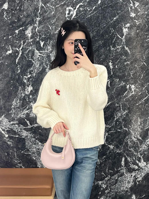 赛琳 25秋冬新款 别针小熊logo毛衣(TM) 商品图5