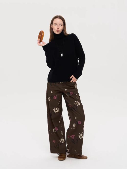 local tag/lt25awk56/温暖假日 100%棉羊毛针织高领上衣 商品图2