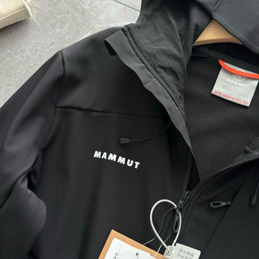 男士防风防泼水抓绒保暖软壳夹克上衣 商品图6