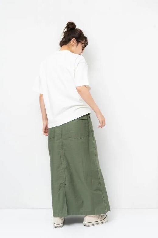 ORDINARY FITS 2色松紧腰后开叉半身裙 商品图2