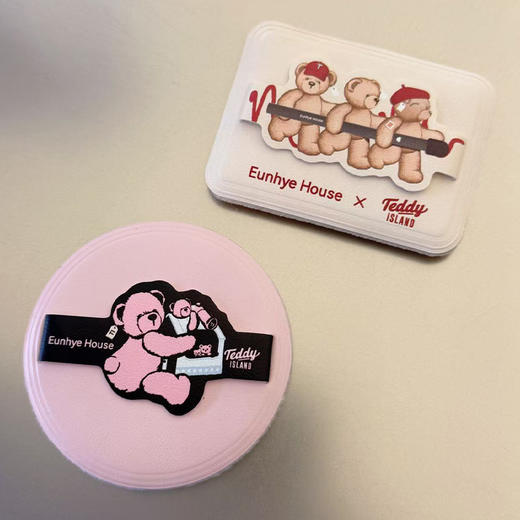 【泰迪熊联名】恩惠小屋粉扑气垫不吃粉拇指植绒定妆-纪念日百货门店同款168094354 商品图1