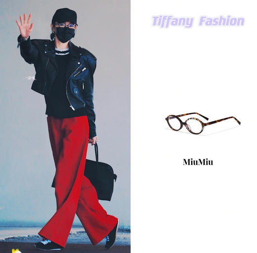 MIU家镜腿标识椭圆形功能性眼镜玳瑁色无度数 商品图8