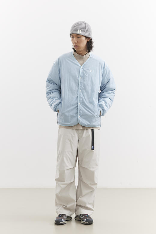 吃茶去chichaqu25秋冬新雪丽3M轻型保暖无领内胆棉服双面穿绗缝 商品图1