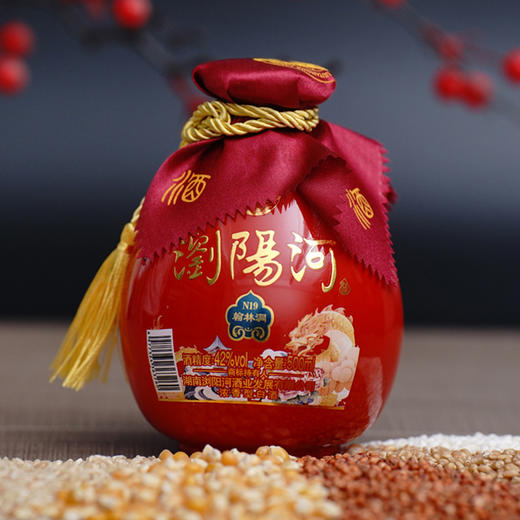 【湖南老牌名酒 非遗"老五甑"工艺 回甘似蜜】浏阳河酒·翰林洞N19 42度浓香型白酒 500ml*4瓶（送4个手工陶瓷酒碗） 商品图2