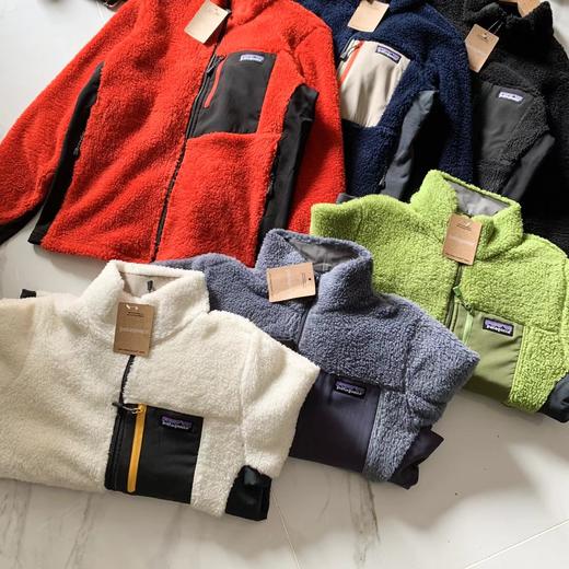 D112010Classic Retro-X限定配色抓绒羊羔绒立领拉链外套夹克 商品图3