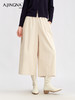【松弛格调】阿菁娜灯芯绒量感松紧腰休闲阔腿裤F30D210020 商品缩略图1