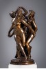 独角鹿西洋古董19世纪法国雕塑大师Jean-Baptiste Carpeaux签名出品青铜群雕「Les trois GrâcesLes trois Grâces 美惠三女神」 商品缩略图0