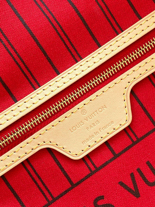 秋冬特惠💰1190 渠道级LV【全钢五金 MB163c01变码芯片】te级 全套包装 M41000老花红内里 NEVERFULL 小号手袋 Neverfull 小号手提包 商品图8