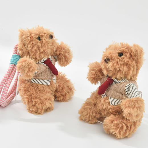 绅士小熊毛绒挂件毛绒匙扣-纪念日百货门店同款167344489 商品图3