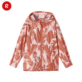 reima男女儿童大童夹克年春夏新款休闲拒水印花开衫连帽外套