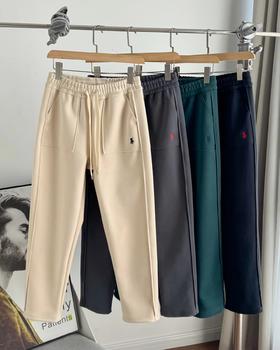 D112038小马女款刺绣德绒自发热面料小直筒裤