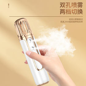 【面部双喷润肤仪】便携式脸部保湿蒸脸器 冷喷机加湿喷雾仪测试补水仪 