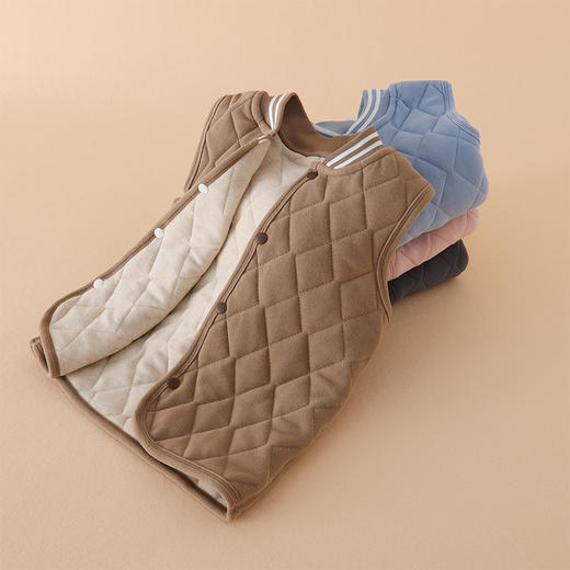 72小时内发货【秋冬校服神器】儿童羊绒蚕丝保暖套装 马甲/上衣/裤子 A类面料 5维质检 羊绒蚕丝内里 保暖舒适 温暖过冬 商品图10