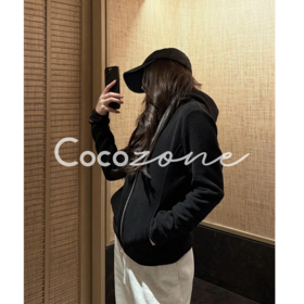 COCO ZONE 刘 一一 连帽拉链长袖外套 CD1A1627