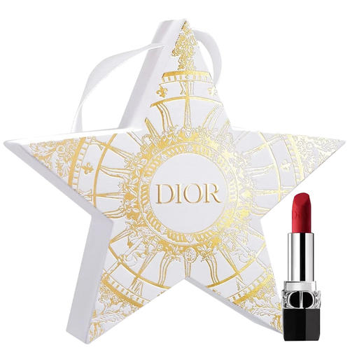 Dior 迪奥 圣诞星星套盒唇膏999丝绒版 1.5g 商品图0