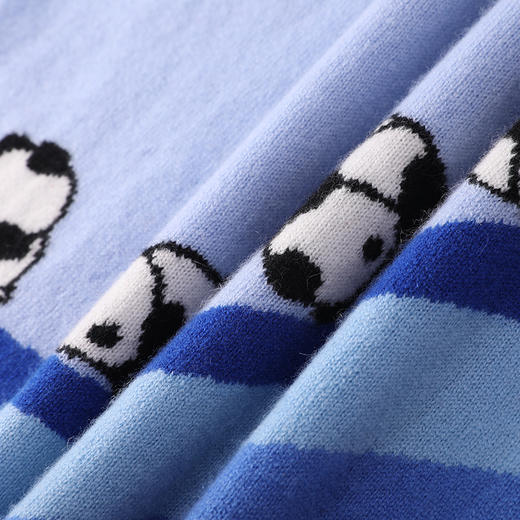 🎁【满赠活动】MOKA莫卡儿童羊绒｜翻滚熊猫手动嵌花套头衫（奇趣萌宠系列） 商品图5