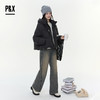 P&X设计师女装2025冬季时尚简约连帽短款羽绒服825424176 黑色 商品缩略图1