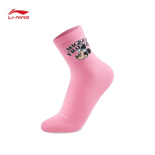 李宁｜迪士尼米奇联名系列抗菌中袜三双装（特殊产品不予退换货）AWTV131 商品图5