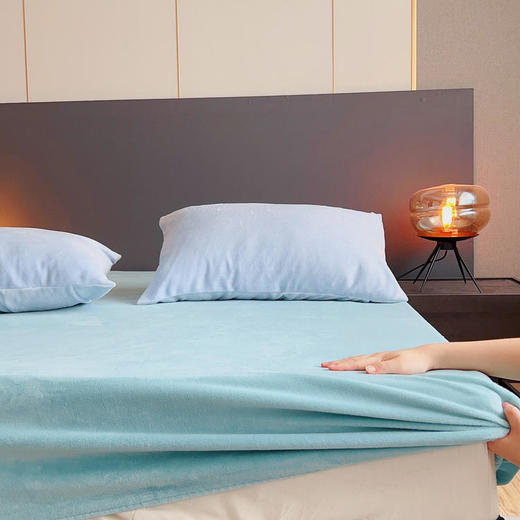 【超值2件装】宜*家同款 Miss lolo 天鹅绒床笠 柔软舒适 保暖防静电 6色可选（单床笠） 商品图2