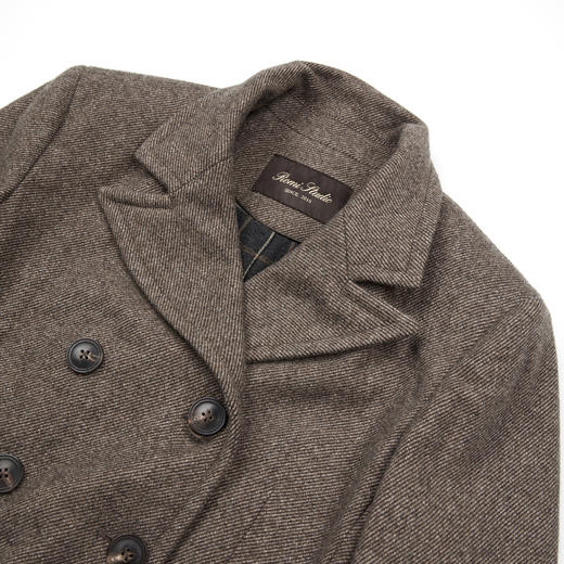 ROMI STUDIO“中古系列”超细澳毛桑蚕丝斜纹双排扣西装RWCWWT6586 商品图4