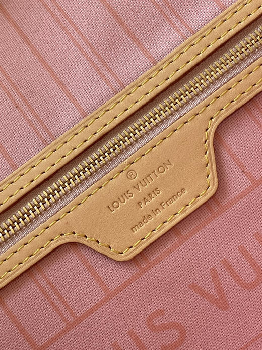 秋冬特惠💰1190 渠道级LV【全钢五金 MB163c01变码芯片】te级LV 全套包装 M41363白格内里 NEVERFULL 小号手袋 Neverfull 小号手提包 商品图8