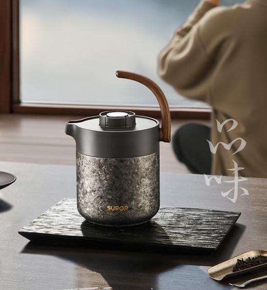 SUPOR苏泊尔提梁大师壶     焖茶大师傅1.0L星辉KCV10EM50 纯钛   1.0L 商品图1