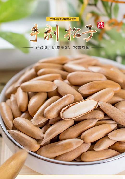 新货巴西松子罐装薄壳易剥手剥原味松子香酥炒货休闲零食新款新品办公室零食 商品图5